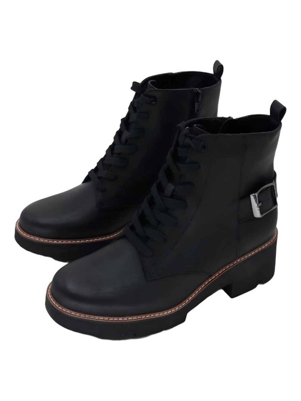 Naturalizer Cabaret Bootie Lace-Up Chunky Ankle Boots Womens 9.5 - Picture 2 of 6